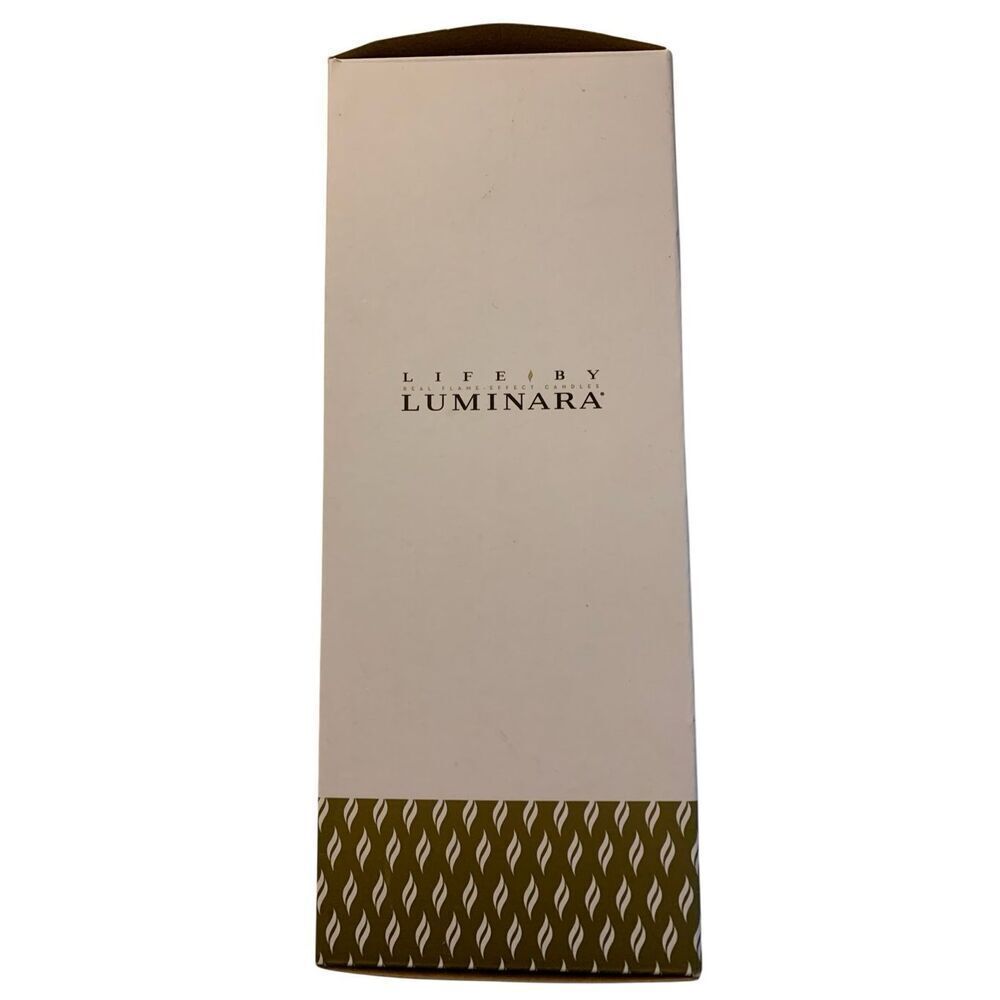 LUMINARA real effect flame candle red NEW IN BOX